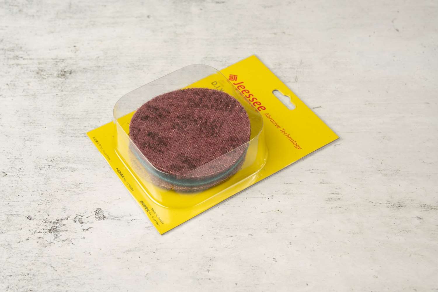 JE-706-1快拆式不織研磨片 4"